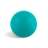 A teal, matte-finished ball with a smooth surface, featuring a subtle shadow.