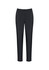 Women’s ultra-comfort waist pants in dark grey, featuring a fitted design and elastic waistband. Includes a logo.