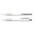 A set of Titan Pens in white plastic with a sleek design and metallic accents.