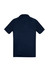 A navy short sleeve polo shirt with a standard collar and a logo on the chest. Suitable for casual wear.