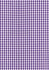 A purple and white gingham fabric pattern featuring a checkered design. The image includes a logo.