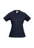 A women's sprint short sleeve tee in navy blue with a fitted design and a small logo on the chest.
