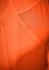 An orange short sleeve polo shirt with a textured fabric, featuring a logo on the chest.