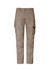 Men's rugged cargo pants in a light khaki colour, featuring multiple pockets and a comfortable stretch design.