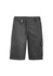 A pair of black rugged cooling vented shorts with multiple pockets and a logo. Suitable for workwear.