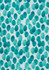 A pattern featuring teal and aqua watercolour spots on a white background, ideal for fabric or textile design.