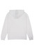 A white women's hoodie with a hood, featuring long sleeves and a simple design. Includes branding.