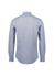 A tailored long sleeve shirt in blue and white checks, featuring a button-up design and a branded label.