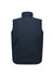 A unisex hi-vis waterproof reversible vest in navy, featuring a high collar and no visible branding.