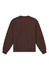 A brown women's crew sweatshirt with a simple design, featuring long sleeves and a crew neck.