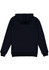 A navy blue men's hoodie featuring a hood and long sleeves, with a plain back design.