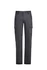 Men's lightweight drill cargo pants in black, featuring side cargo pockets and a button closure. Includes a logo.