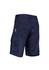 Men's rugged cooling vented shorts in navy, featuring multiple pockets and a logo on the side.
