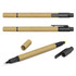 A set of three Kraft pen highlighters in a beige and black colour scheme, featuring a cap and clip.