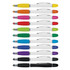 A collection of Vistro Multi-Function Pens in various colours, featuring white barrels and silver clips.