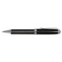 A Statesman Ball Pen with a sleek design featuring a black carbon fiber finish and metallic accents.