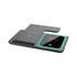 A black Camden 15W 3-in-1 fast wireless charger with a sleek design and blue accents, featuring multiple charging surfaces.