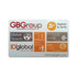 An RFID card shield featuring a white background with multi-coloured branding and text related to identification and verification.
