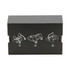 A black box featuring instructional illustrations for assembling virtual reality glasses. It has a design with flaps for easy access.