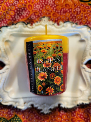 Indian Blanket Votive Candle