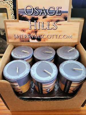 Osage Hills Votive Candles, Box of 12