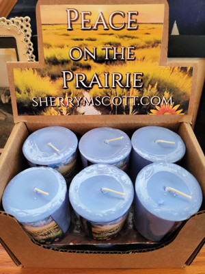 Peace on the Prairie Votive Candles, Box of 12