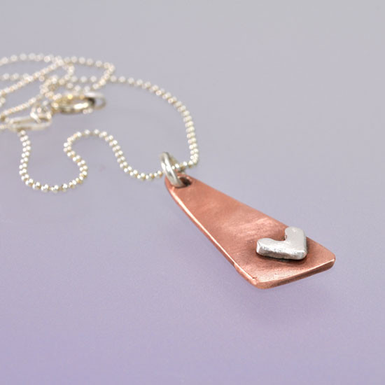 Subtle Devotion Triangle Necklace
