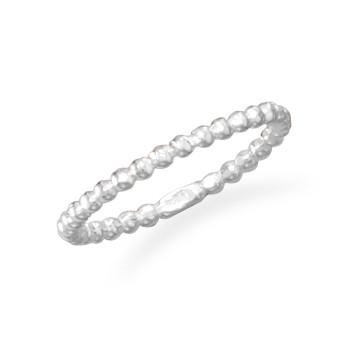 Beaded Sterling Silver Ring