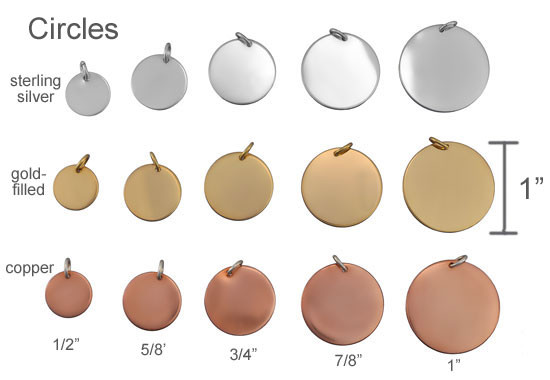 Sterling, gold and copper handwriting and artwork charms