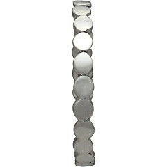 Sterling silver circles stacking ring on person