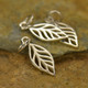 Sterling leaf charm