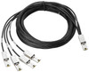 AN976A - HPE StoreEver 4m External Mini-SAS to 4x1 Mini-SAS Cable