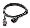 Q0R19A - HPE C19 - C20 WW 250V 16Amp 0.7m Black Locking Power Cord