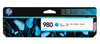 HP 980 Cyan Original Ink Cartridge