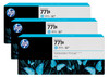 HP 771B 3-pack 775-ml Light Cyan Designjet Ink Cartridges