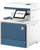 HP Color LaserJet Enterprise MFP 6800 - DN Transactional - AtmosphereBlue Catalog WhiteBG FrontLeftO