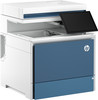 HP Color LaserJet Enterprise Flow MFP 5800 - ZF Transactional - AtmosphereBlue Catalog WhiteBG Front