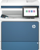 HP Color LaserJet Enterprise MFP 5800dn - DN Transactional -AtmosphereBlue Catalog WhiteBG FrontOutp