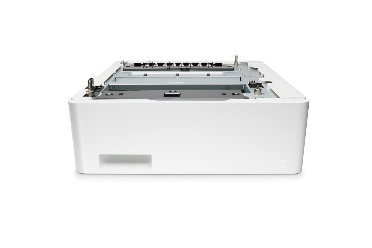 HP Color LaserJet Pro M452dn, 550 sheet accessory tray, center view