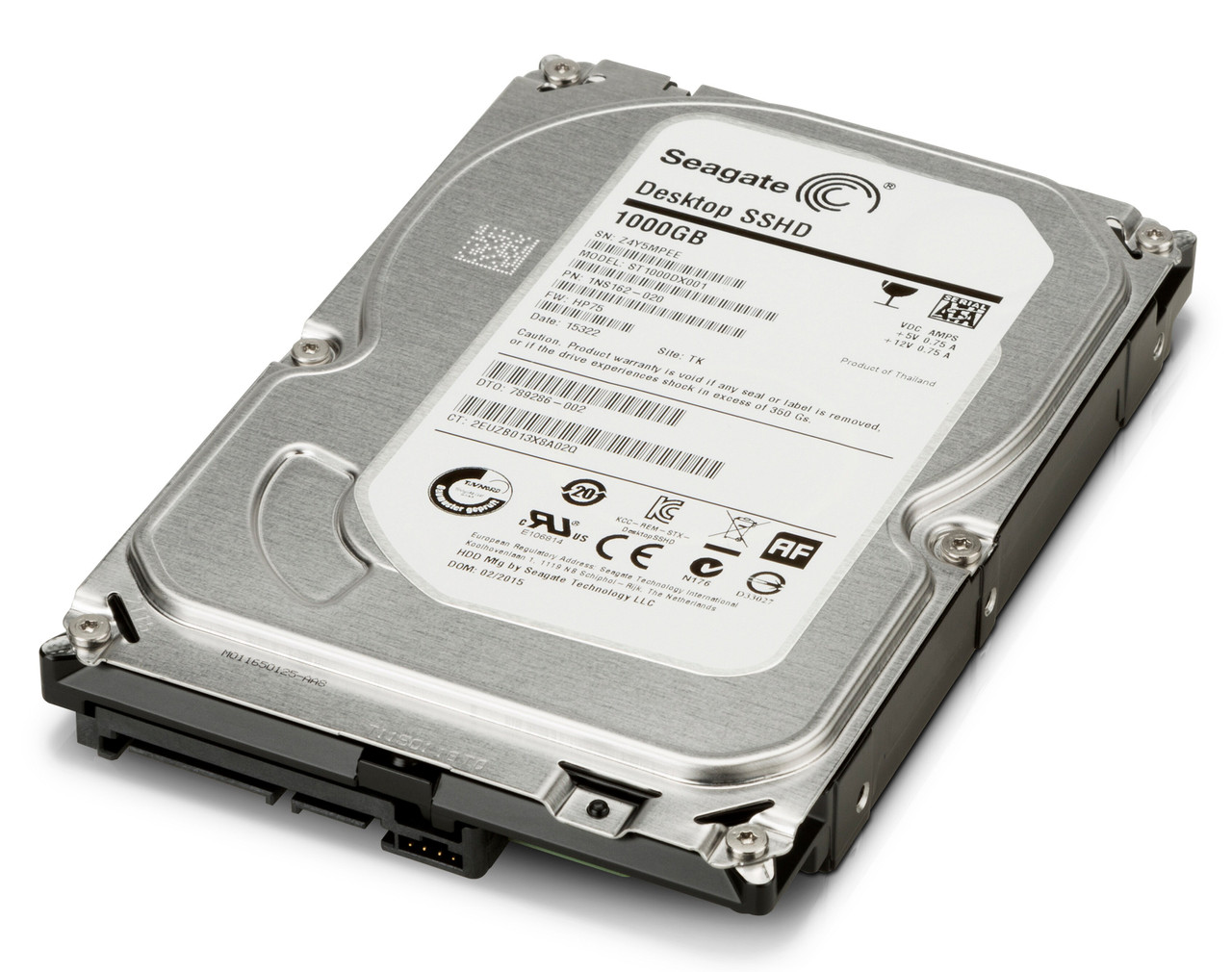 HP 1 TB 7200 RPM SATA 8 GB SSHD Drive