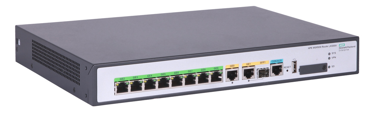 JH300A - HPE FlexNetwork MSR958 1GbE and Combo 2GbE WAN 8GbE LAN Router