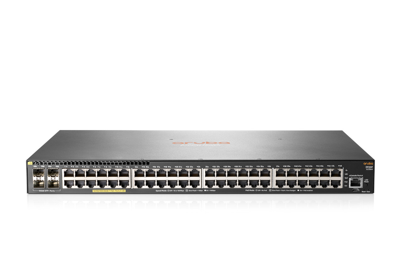 JL256A - Aruba 2930F 48G PoE+ 4SFP+ Switch