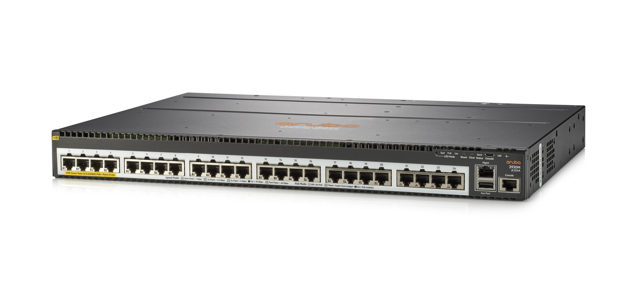 Aruba 2930M 24 HPE Smart Rate PoE+ 1-slot Switch