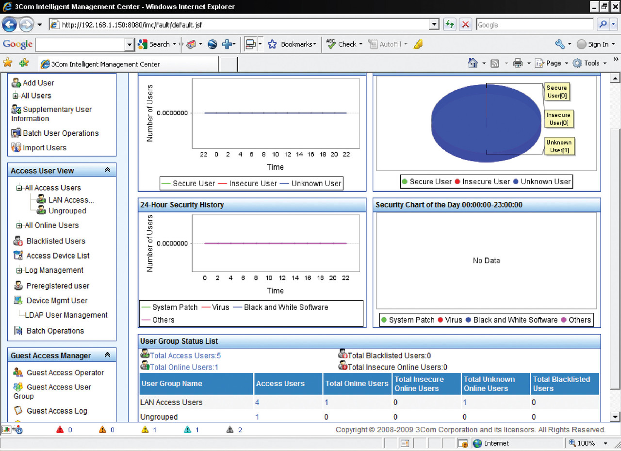 HP Intelligent Management Center User Access Management Software