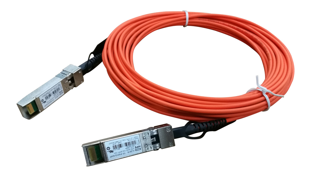 HPE X2A0 10G SFP+ to SFP+ 10m Active Optical Cable, JL291A