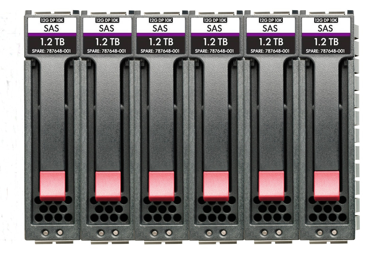 R0P86A - HPE MSA 10.8TB SAS 12G Enterprise 10K SFF (2.5in) 3yr Wty 512e 6-pack HDD Bundle