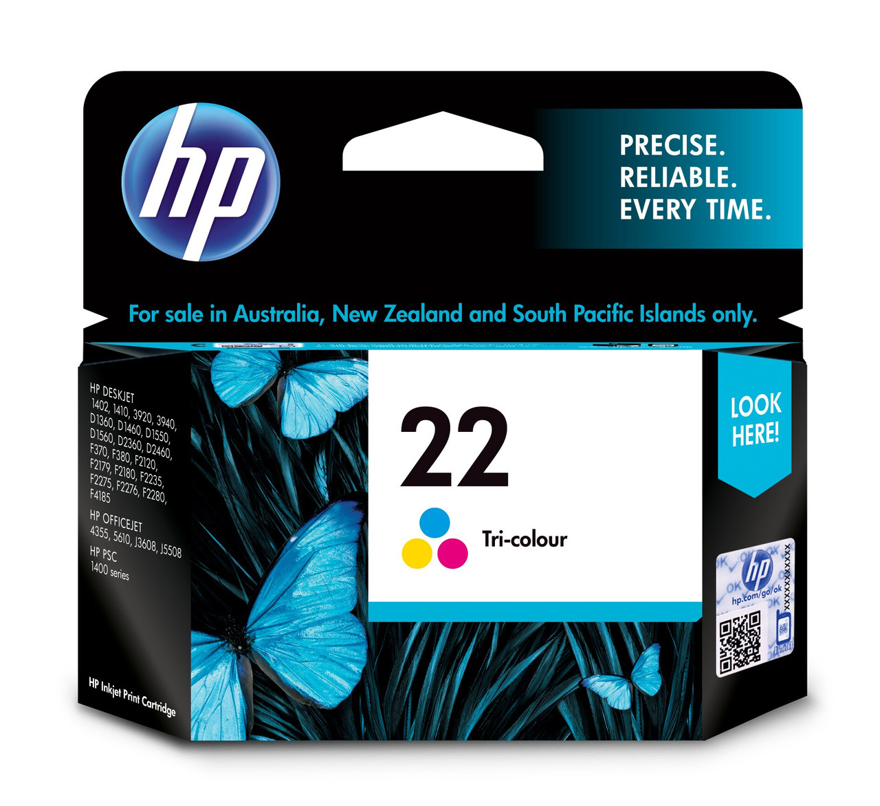 HP 22 Tri-color Original Ink Cartridge