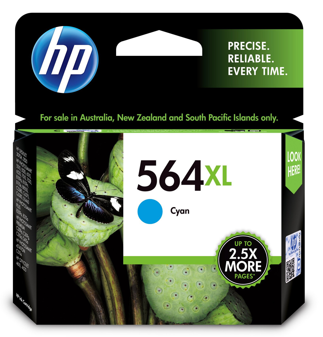 HP 564XL High Yield Cyan Original Ink Cartridge