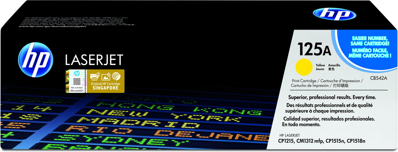 HP 125A Yellow Original LaserJet Toner Cartridge (with authenticity sticker)