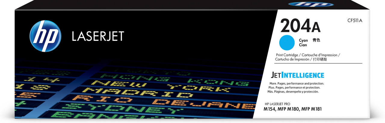 HP LaserJet Print Cartridge, 204A, Cyan